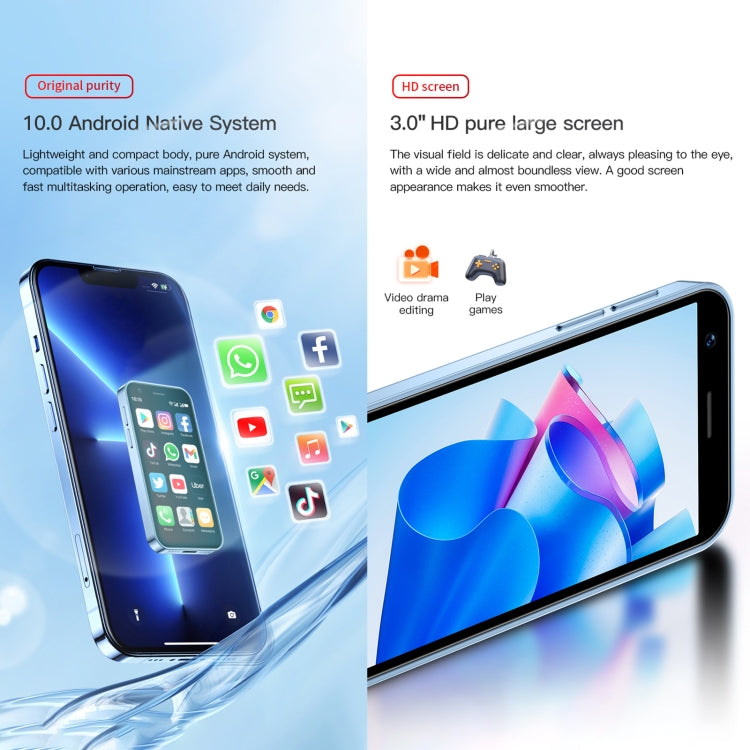 SOYES XS16, 3GB+64GB, 3.0 inch Android 10.0 MTK6737 Quad Core, Bluetooth, WiFi, Network: 4G, Dual SIM, Support Google Play Store, 3GB+64GB SOYES XS16, 3GB+64GB, 3.0 inch Android 10.0 MTK6737 Quad Core, Bluetooth, WiFi, Network: 4G, Dual SIM, Support Google Play Store, 3GB+64GB